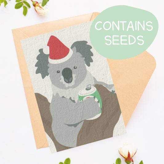 Plantable Christmas Koala Card