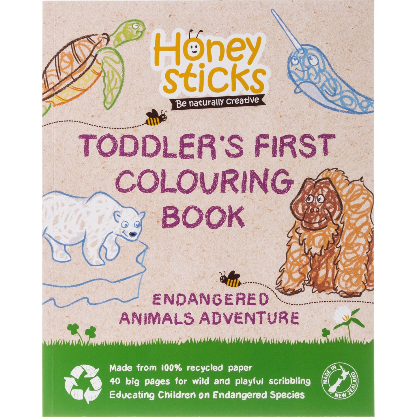 Honeysticks Colouring Book - Endangered Species